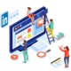ROI-focused digital campaign strategy session